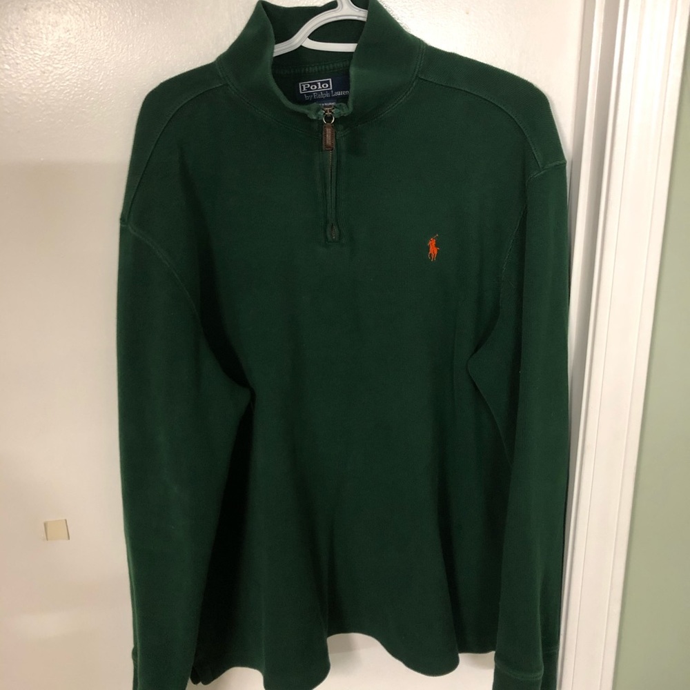 Smooth green authentic Ralph Lauren Polo sweater
